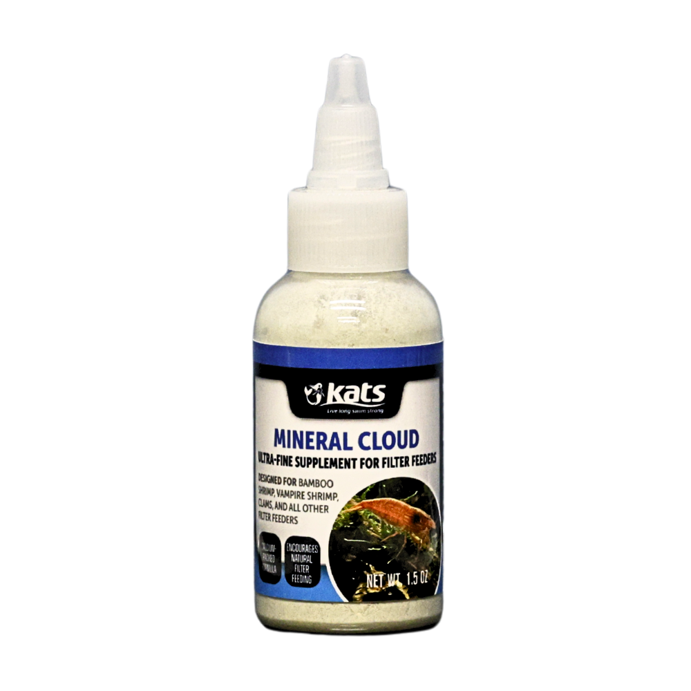 Mineral Cloud is a fine, calcium-based powder that provides supplemental nutrition for filter feeders and small invertebrates