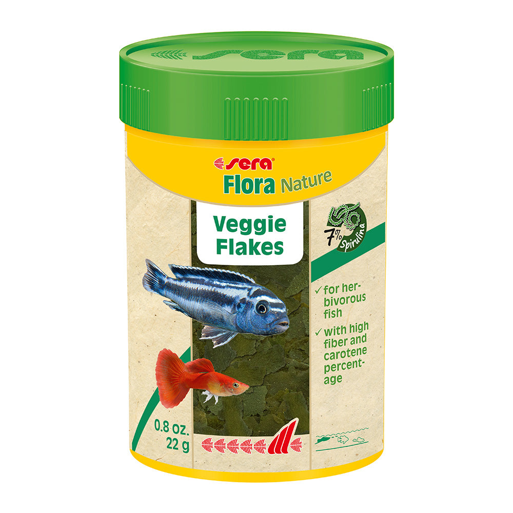 "sera Flora Nature: Nutrient-Rich Veggie Food for Herbivorous Fish