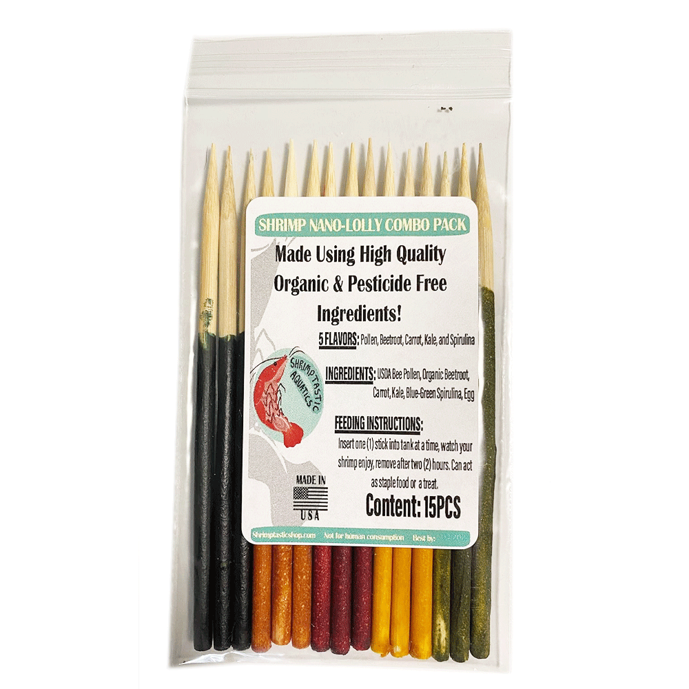 Shrimptastic Shrimp Lollies - Combo Pack (Beetroot, Carrot, Kale, Pollen, &amp; Spirulina)