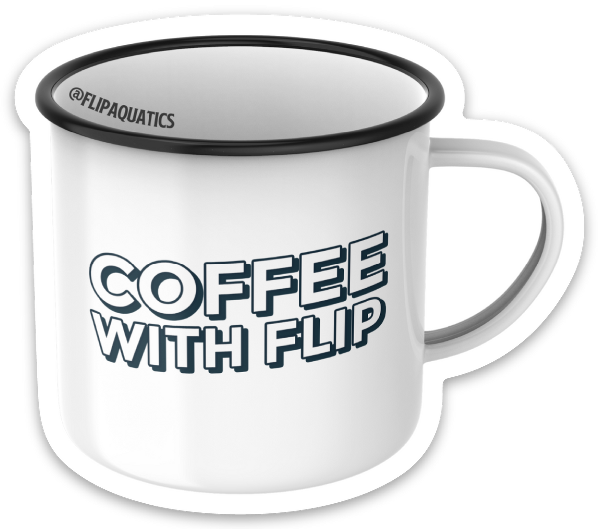 Coffee With Flip Decal Sticker