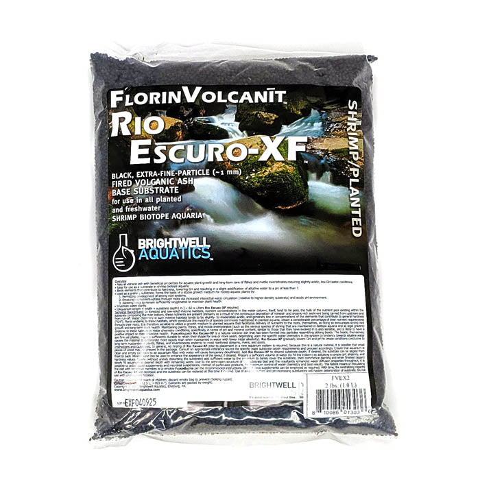 2 LB Bags - Brightwell Shrimp/Plant Soil - Black (Rio Escuro)
