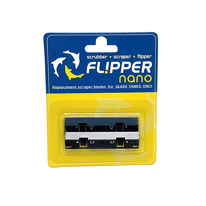 Flipper Cleaners - 2 in 1 Scrubber Scraper Replacement Blade (GLASS ONLY) (2 pack)
